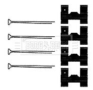 Borg & Beck - FITTING KIT - PADS - BBK1073 - Fits: Ford, LDV, Land Rover, Rover