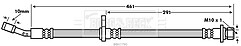 Borg & Beck - BRAKE HOSE - BBH7790 - Fits: Honda Civic 1.3 Hyb. 03-06
