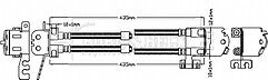 Borg & Beck - BRAKE HOSE - BBH8306 - Fits: Ford Transit Custom,Tourneo