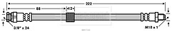 Borg & Beck - BRAKE HOSE - BBH7556 - Fits: Dodge Caliber,Jeep Compas