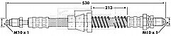 Borg & Beck - BRAKE HOSE - BBH6660 - Fits: Ford Ka 09/96-01/01