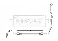 Borg & Beck - BRAKE HOSE - BBH8597 - Fits: RENAULT Megane III 11/08-08/15