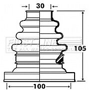 First Line - CV JOINT BOOT KIT - FCB2883 - Fits: BMW 1 srs E87; 3 srs E46