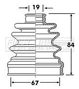 First Line - CV JOINT BOOT KIT - FCB6309 - Fits: Kia Picanto II
