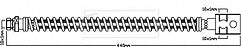 Borg & Beck - BRAKE HOSE - BBH8457 - Fits: Ssangyong Actyon,Kyron 05/05-