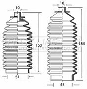 First Line - STEERING GAITER KIT - FSG3150 - Fits: Volvo 740, 760 to 8/88