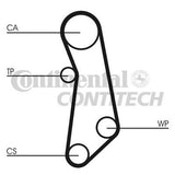 ContiTech - TIMING BELT KIT - CT1115K1 - Fits: Fiat 1.2,1.4 01-