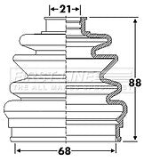 First Line - CV JOINT BOOT KIT - FCB6303 - Fits: MG ZS
