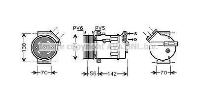 First Line - THERMOSTAT KIT - FTK363 - Fits: Ford Transit, Land Rover