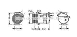First Line - THERMOSTAT KIT - FTK363 - Fits: Ford Transit, Land Rover